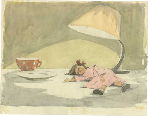 Рыбченкова Лора Борисовна. Натюрморт с чашкой и куклой